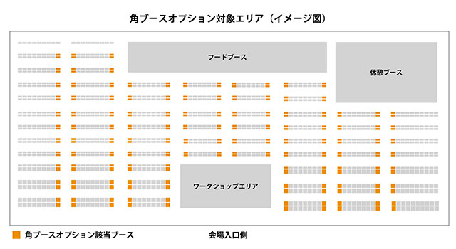 角ブースオプション対象ブース