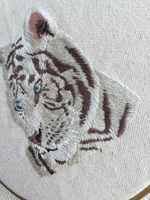 インド製 アニマル ヒョウ 刺繍 ジャガード織 ゴブラン織 ジャケット 